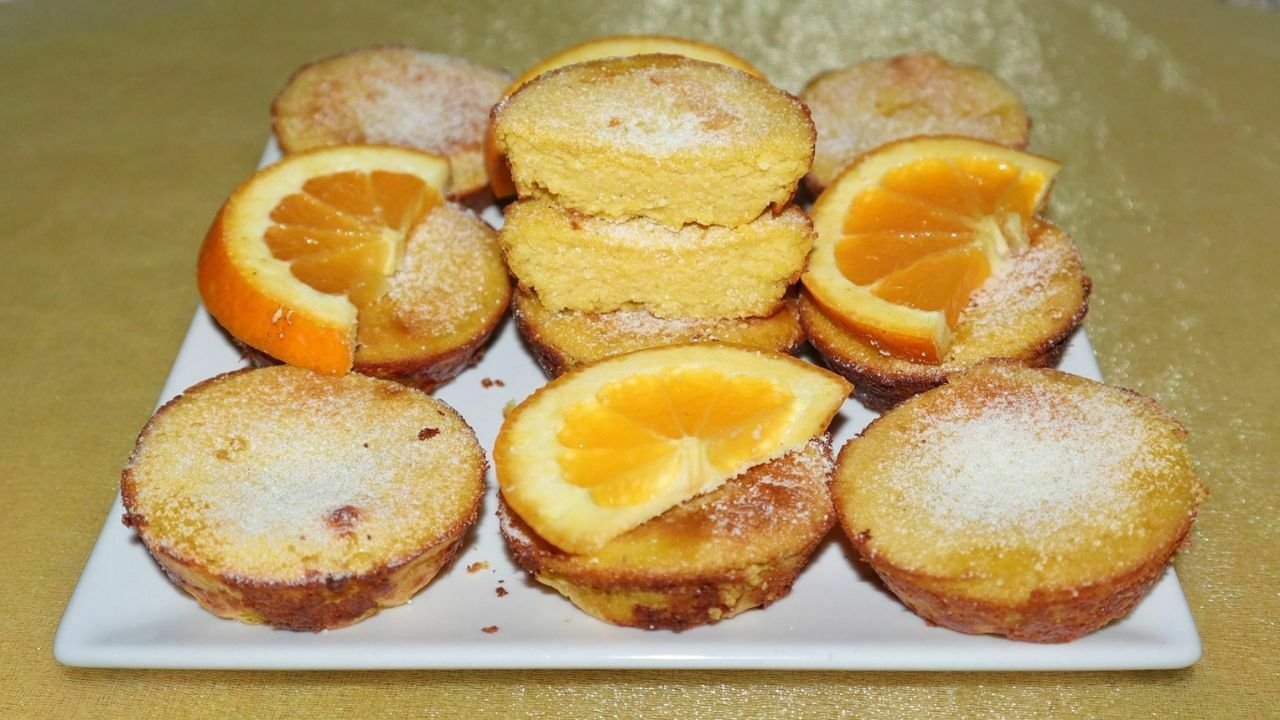 Queijadinhas de Laranja Paleo Sem Glúten Sem Lacticínios Deliciosas