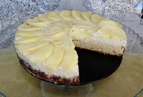 bolo cheesecake maçã